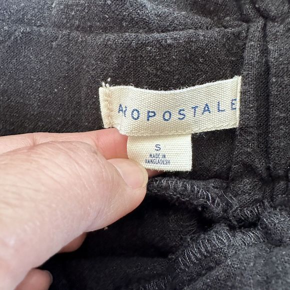 Aerospostale Black Linen Blend Paperbag SHORTS S NEW - Picture 3 of 9